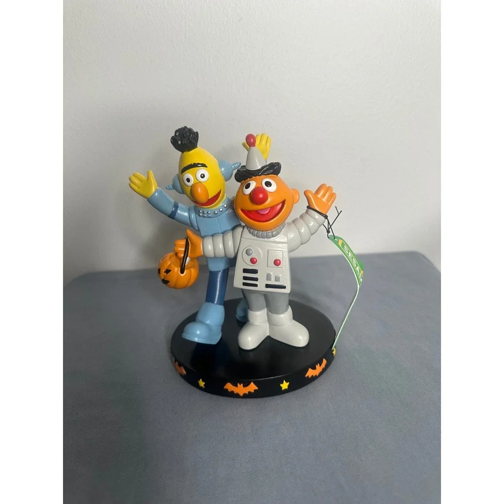 Sesame Street Bert and Ernie Halloween Robot Costume Figurine Statue Decor